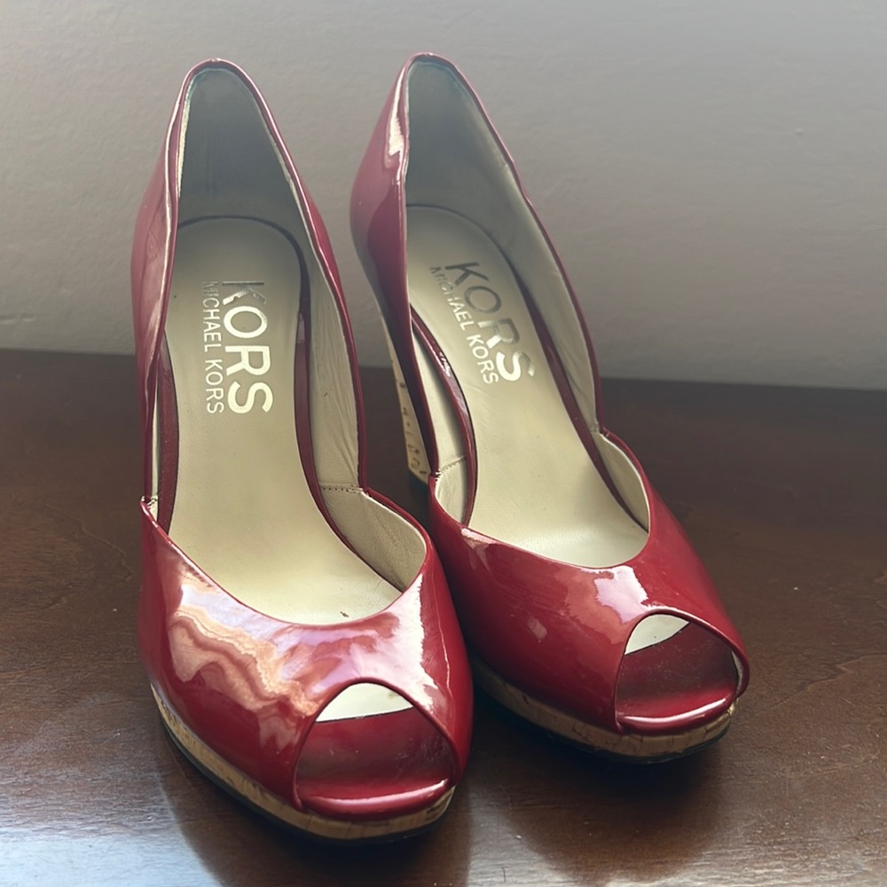 Michael Kors Red Wedges